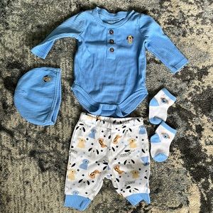 Baby Essentials puppy print set
